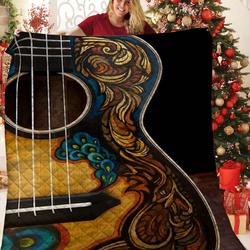 Guitar Quilt Wut and Home Decor