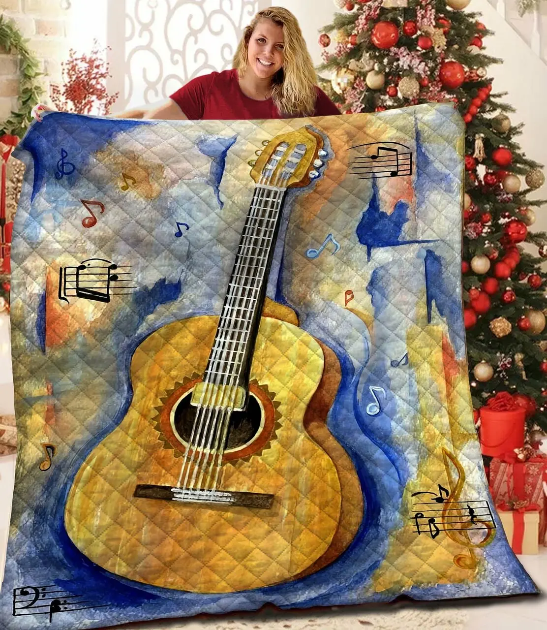 Guitar Quilt Wuy and Home Decor