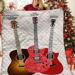 Guitar Quilt Wvd and Home Decor