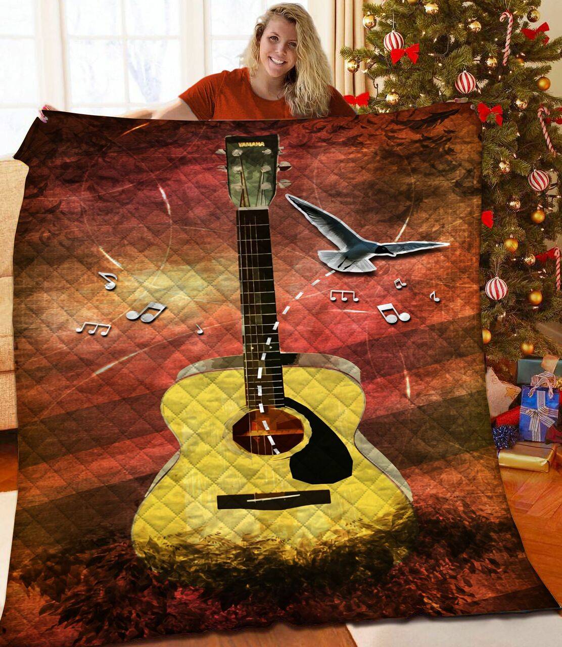 Guitar Quilt Wxg and Home Decor