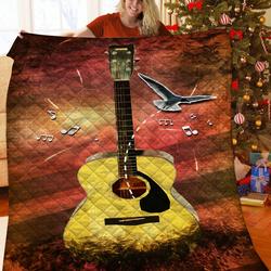 Guitar Quilt Wxg and Home Decor