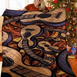 Guitar Quilt Wxl and Home Decor