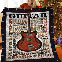 Guitar Quilt Wzo and Home Decor
