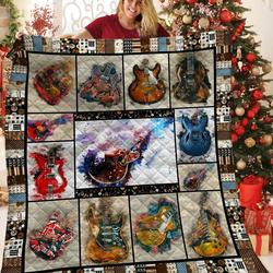 Guitar Quilt Xbw and Home Decor