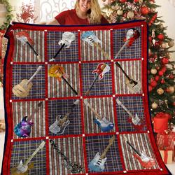 Guitar Quilt Xcq and Home Decor