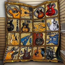 Guitar Types Square TB160996 3D Customized Quilt and Home Decor