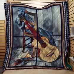 Guitar V41 Love My 3D Customized Quilt and Home Decor