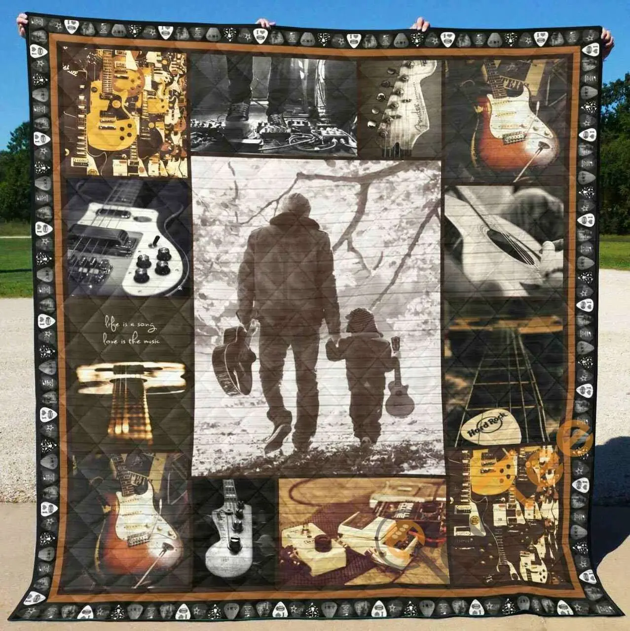 Guitar Ver2 Blanket TH1507 Quilt and Home Decor