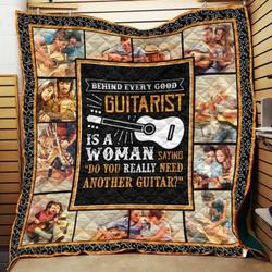 Guitarist Cla1610614Q Quilt Blanket and Home Decor