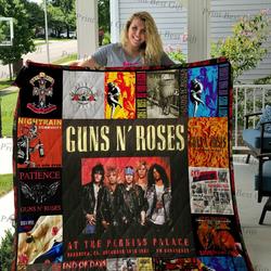 Guns N’ Roses Poster Quilt Blanket Ver 2 and Home Decor