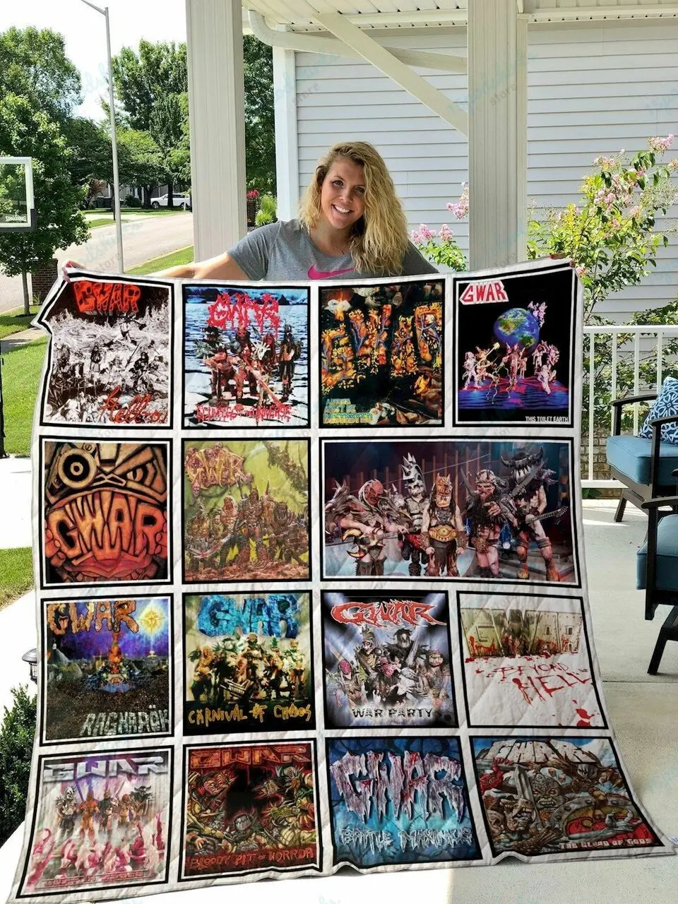 Gwar Quilt Blanket and Home Decor