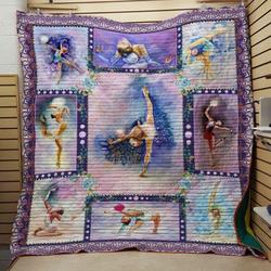 Gymnastics Movement Quilt Blanket Great Customized Blanket Gifts For Birthday Christmas Thanksgiving and Home Decor