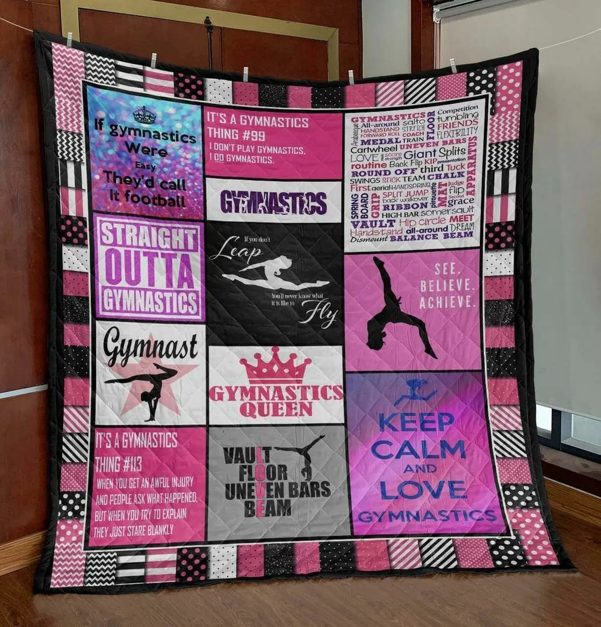 Gymnastics Queen Hur Quilt qb and Home Decor