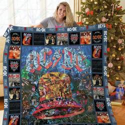 H Acdc Quilt Blanket For Fan and Home Decor