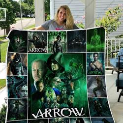 H Arrow Quilt Blanket and Home Decor