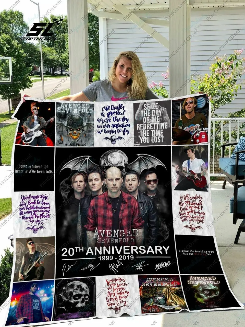 H Avenged Sevenfold Quilt Blanket 17 and Home Decor