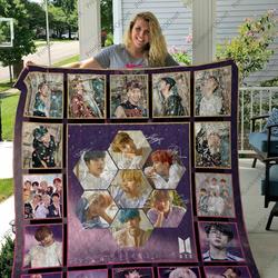 H Bts Quilt Blanket For Fan Ver 17 3 and Home Decor