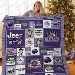 H Coro Jeep Quilt Blanket and Home Decor