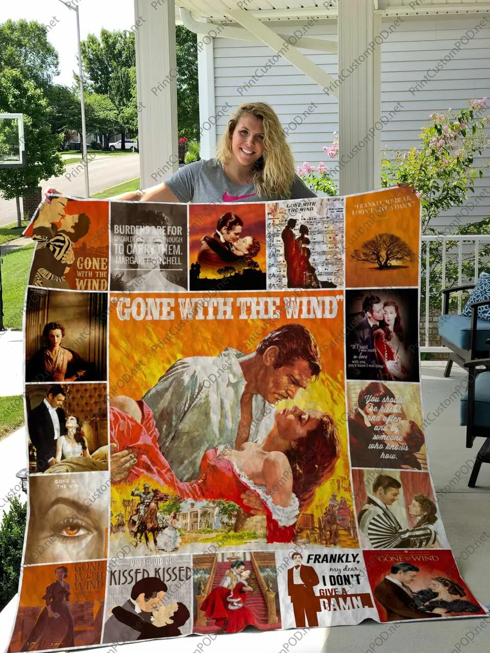 H - Gone With The Wind Quilt Blanket and Home Decor