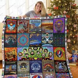 H - Grateful Dead Abum Quilt Blanket and Home Decor