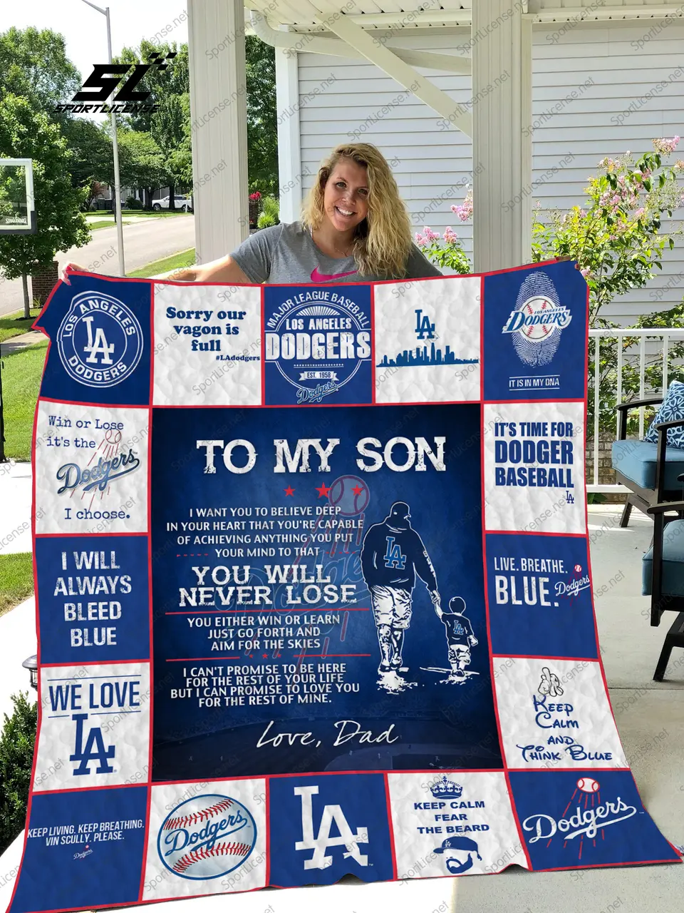 H -Lad D Quilt Blanket and Home Decor