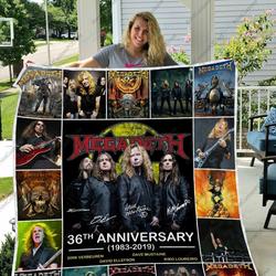 H Megadeth Quilt Blanket 17 and Home Decor