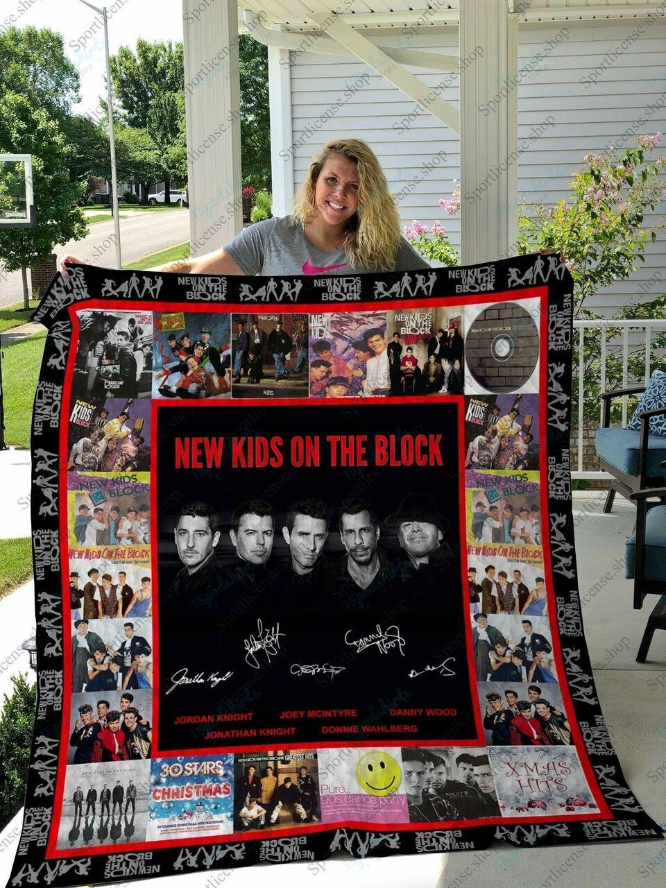 H New Kids On The Block Quilt Blanket Ver 3 and Home Decor
