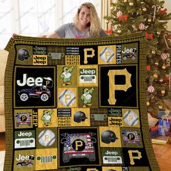H - Pipi Jeep Quilt Blanket and Home Decor