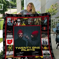 H Twenty One Pilot Quilt Blanket Ver 1 and Home Decor