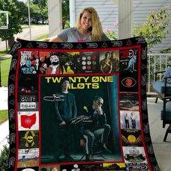 H Twenty One Pilot Quilt Blanket Ver 3 and Home Decor