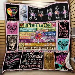Hair Stylists Cl18100315Mdq Quilt Blanket and Home Decor