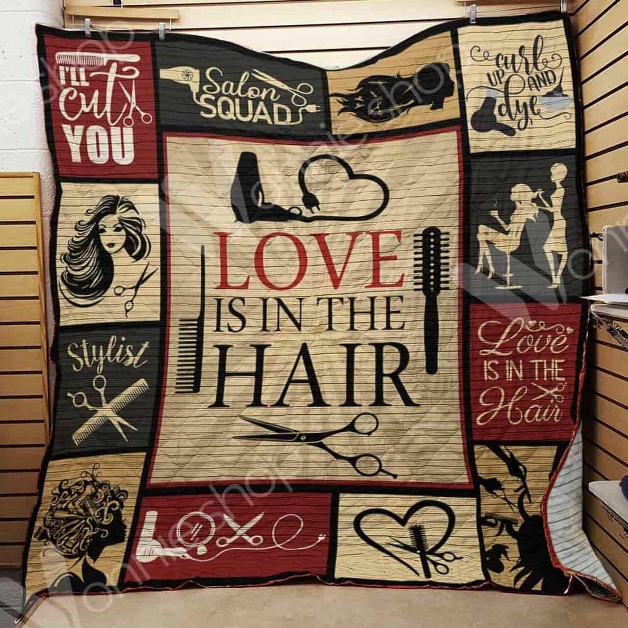 Hairstylist Quilt Gir and Home Decor