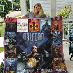 Halford Band Albums Quilt Blanket For Fans Ver 17 and Home Decor
