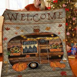 Halloween Camper Quilt Twz and Home Decor