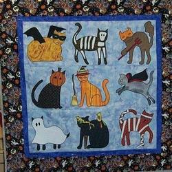Halloween Cats HUR37603 3D Customized Quilt 2707 and Home Decor