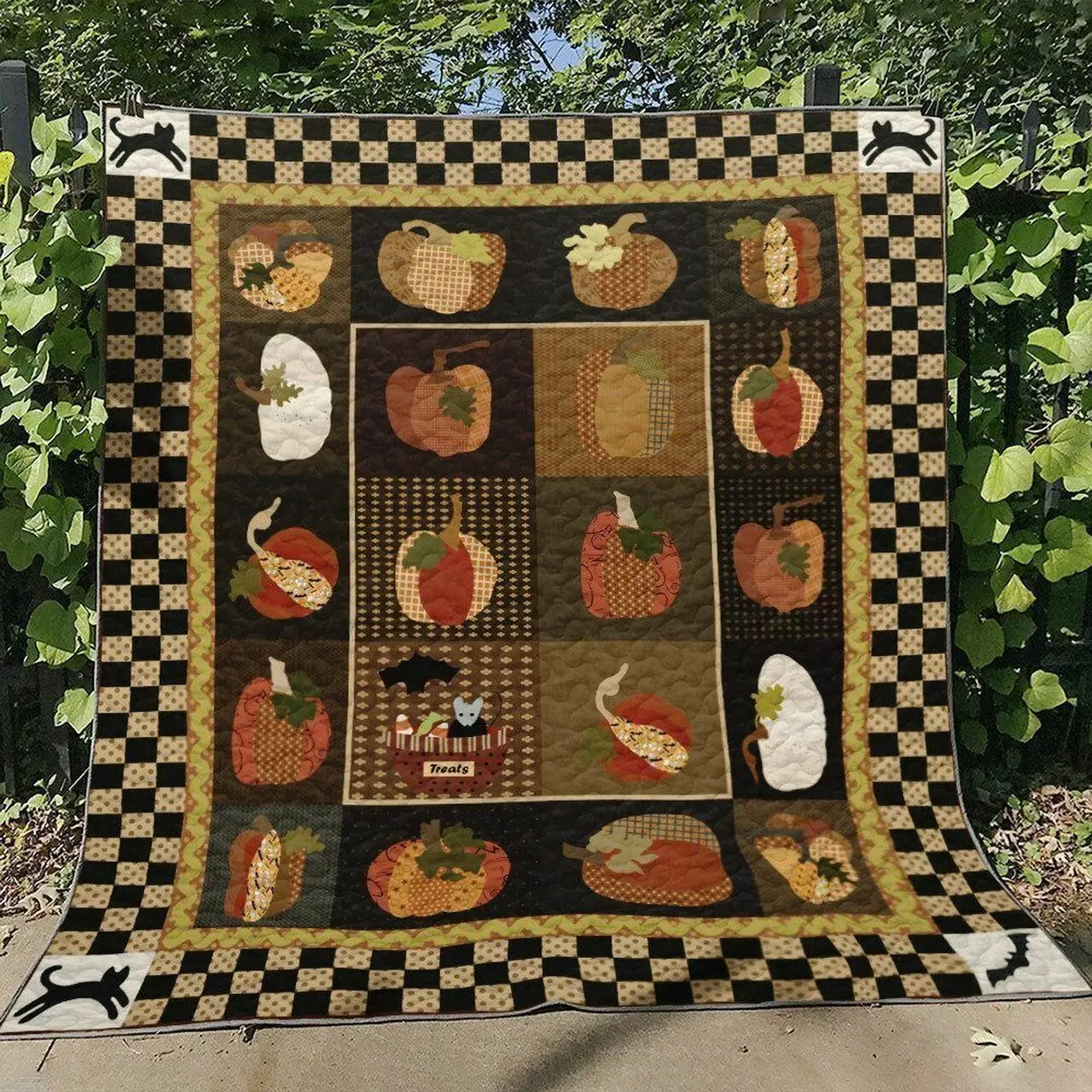 Halloween Hn120718 Quilt Blanket and Home Decor