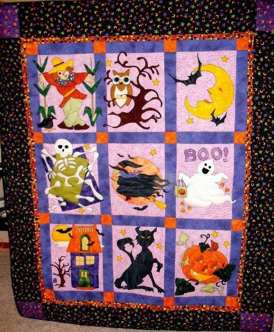 Halloween HUR11728 3D Customized Quilt 2307 and Home Decor