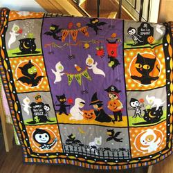 Halloween HUR7222 3D Customized Quilt 2307 and Home Decor