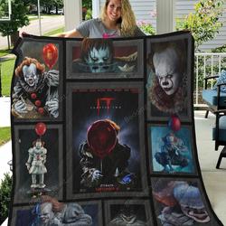 Halloween It Pennywise Chapter Two Quilt Blanket Gift For Fans The It and Home Decor
