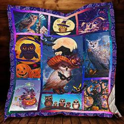 Halloween Owl Quilt Twf and Home Decor