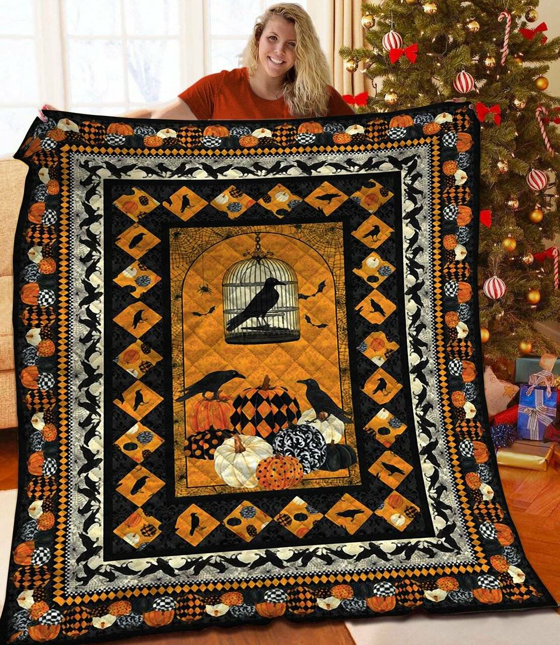 Halloween Quilt Ydy and Home Decor