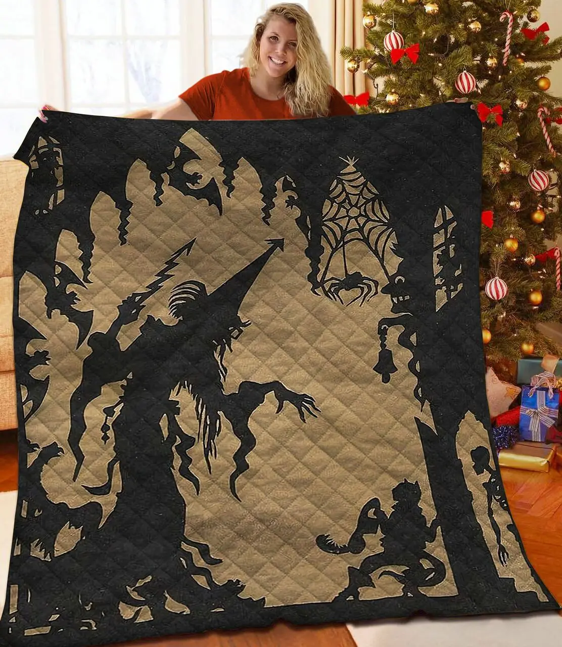 Halloween Quilt Yhp and Home Decor