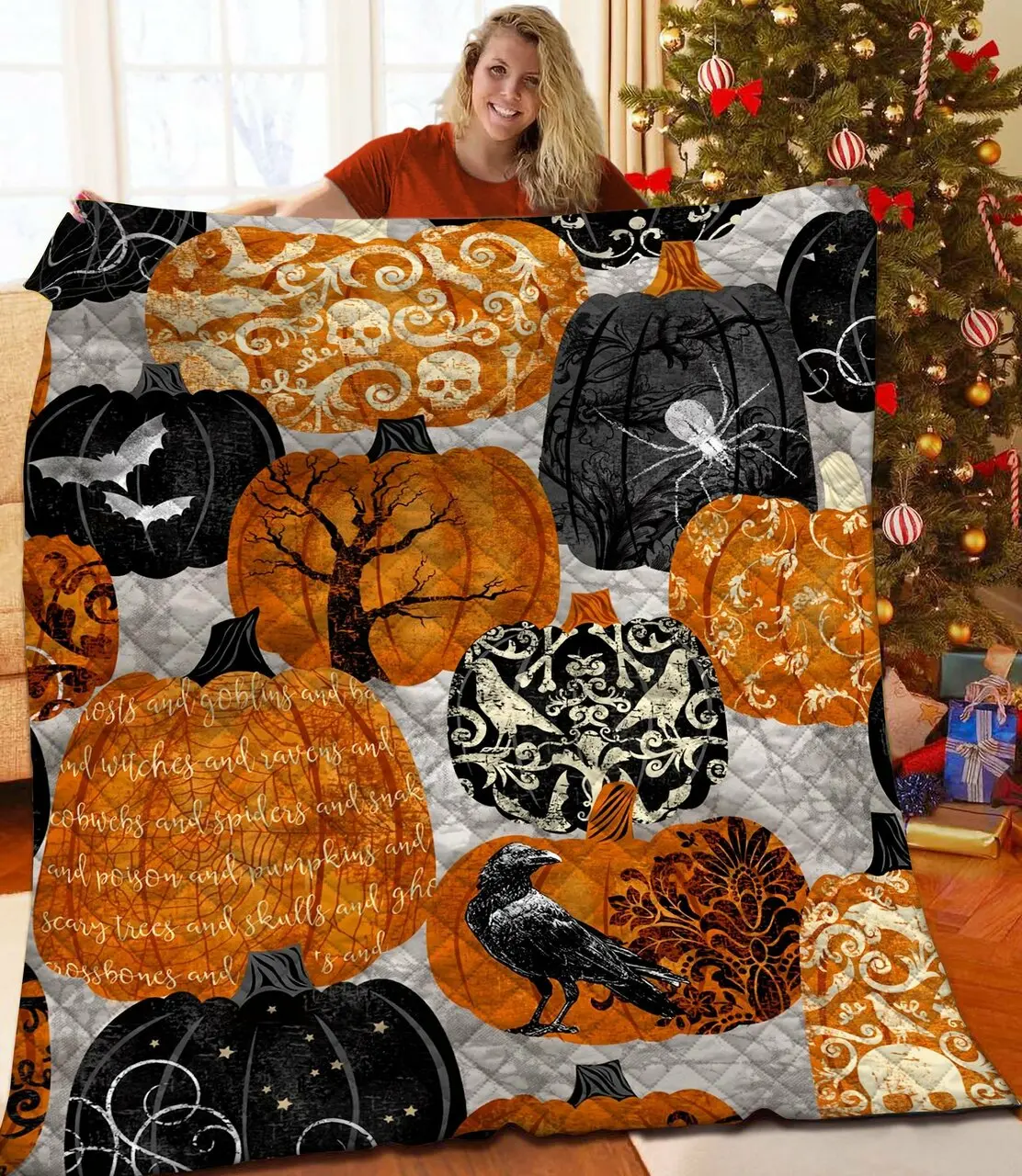 Halloween Quilt Yma and Home Decor