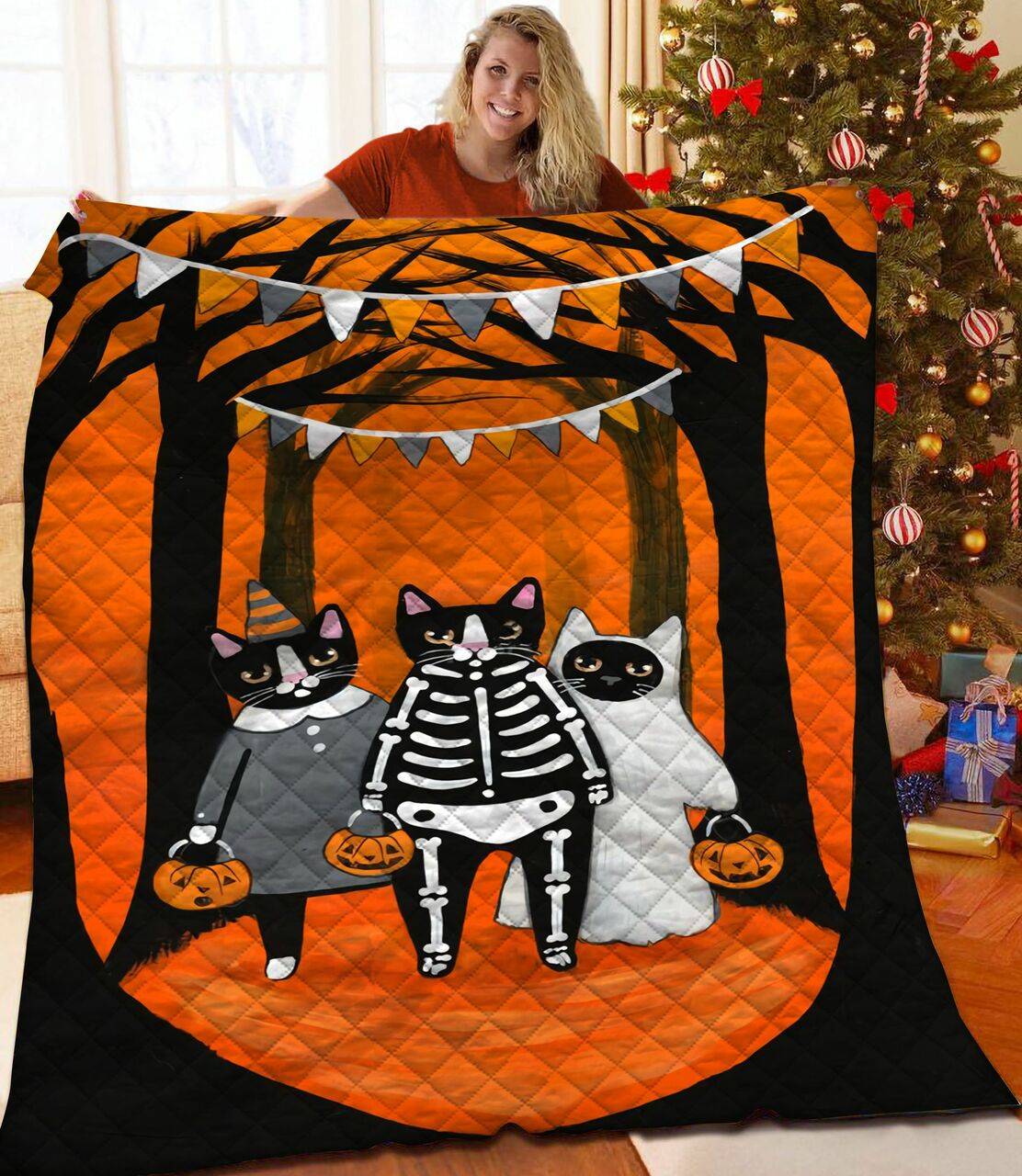 Halloween Quilt Yti and Home Decor