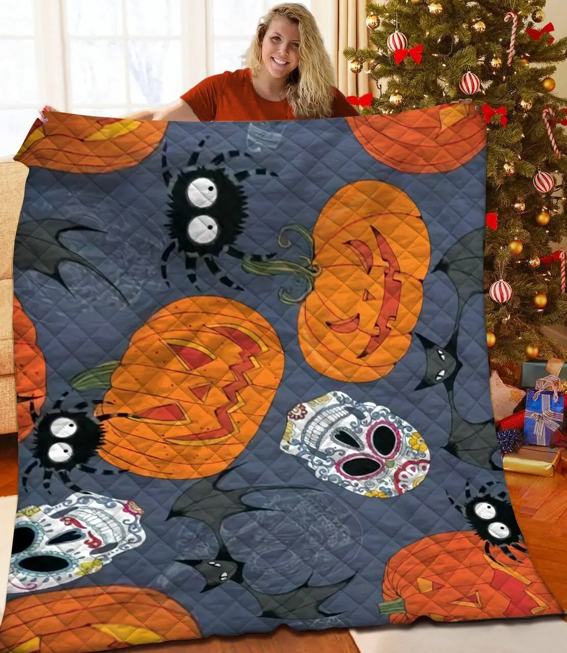 Halloween Quilt Yuc and Home Decor