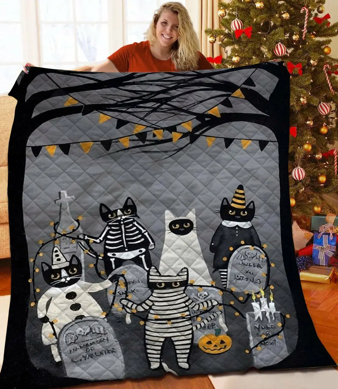 Halloween Quilt Ywa and Home Decor