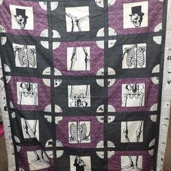 Halloween Skeleton HUR11437 3D Customized Quilt 2307 and Home Decor
