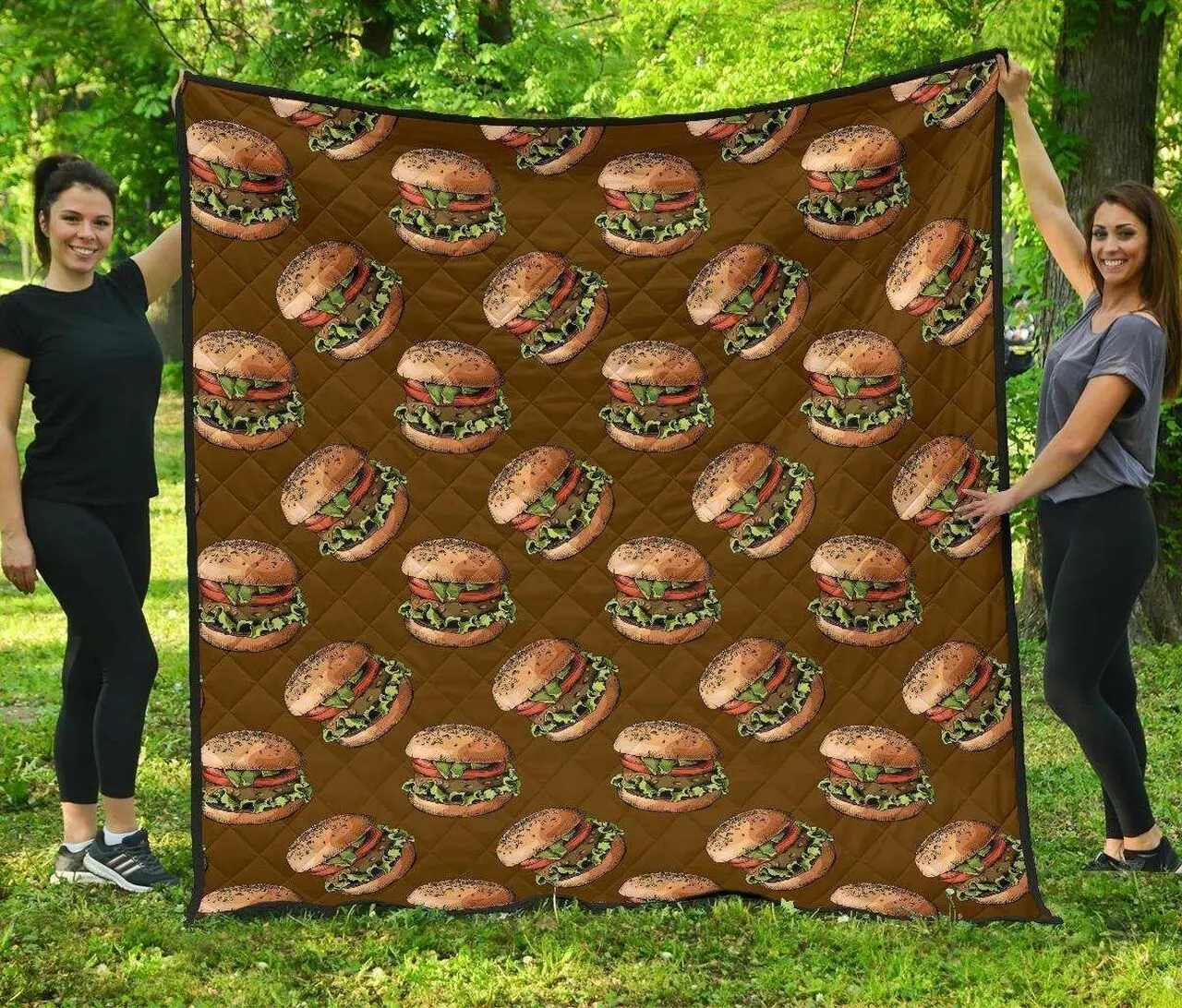 Hamburger Brown Quilt Dazllr and Home Decor