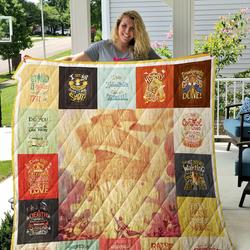 Hamilton Quotes Poster Quilt and Home Decor