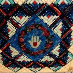 Hamsa Hand Hur Quilt ub and Home Decor
